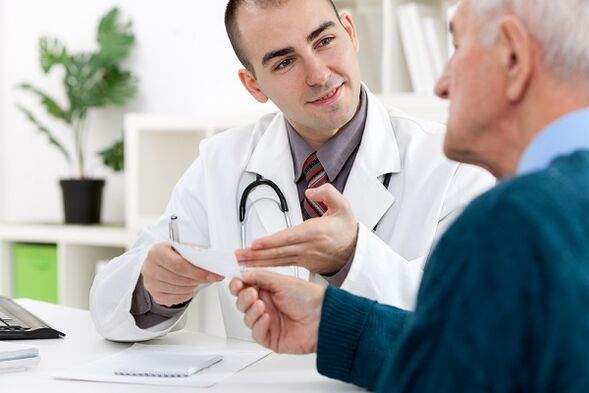 Ir ao médico debido á descarga patolóxica nos homes
